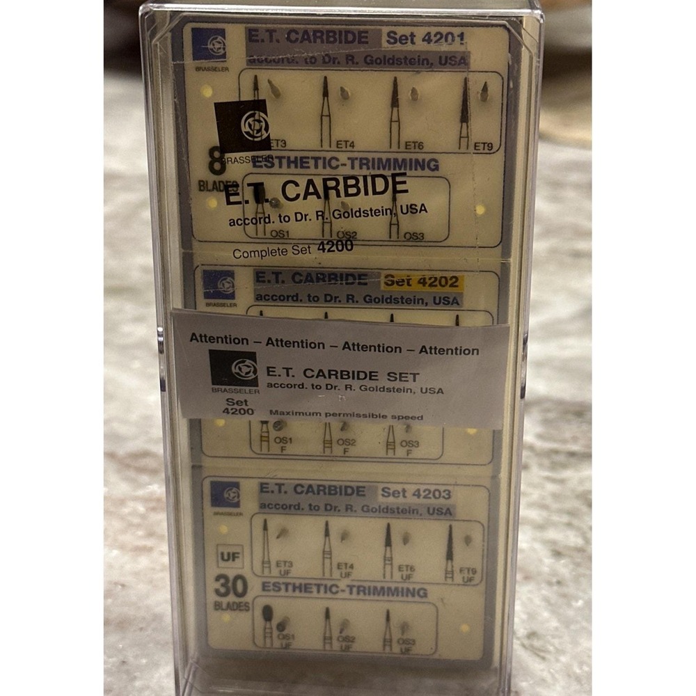 Brasseler ET Carbide Dental Blades 4200 Set Includes 4201, 4202, 4203 - 21 Total